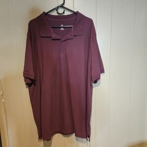 Harbor Bay Men’s Burgundy Polo Shirt Size 4X | Big & Tall 100% Cotton Comfort